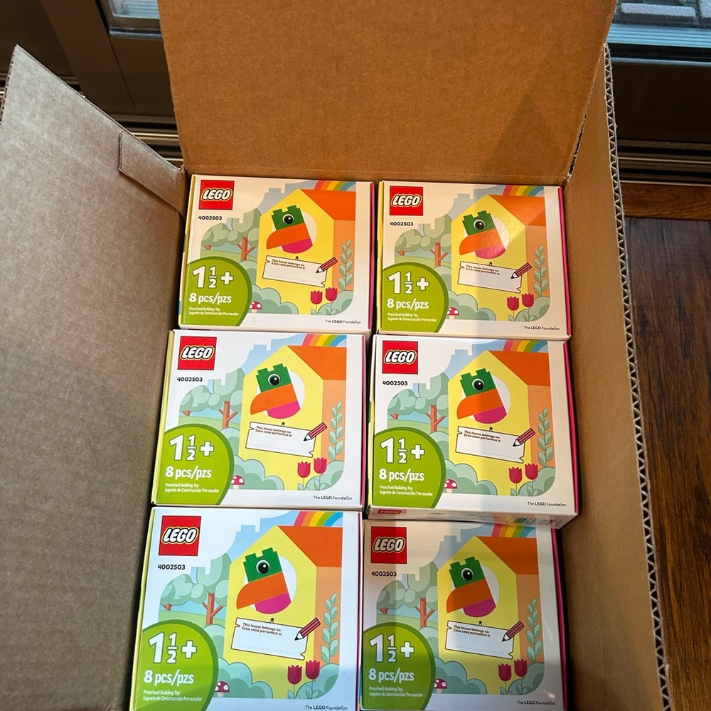 LEGO sets for 1.5 years and up - $20 for a minimum of 5.